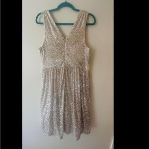Draper James Champagne Sequin Dress